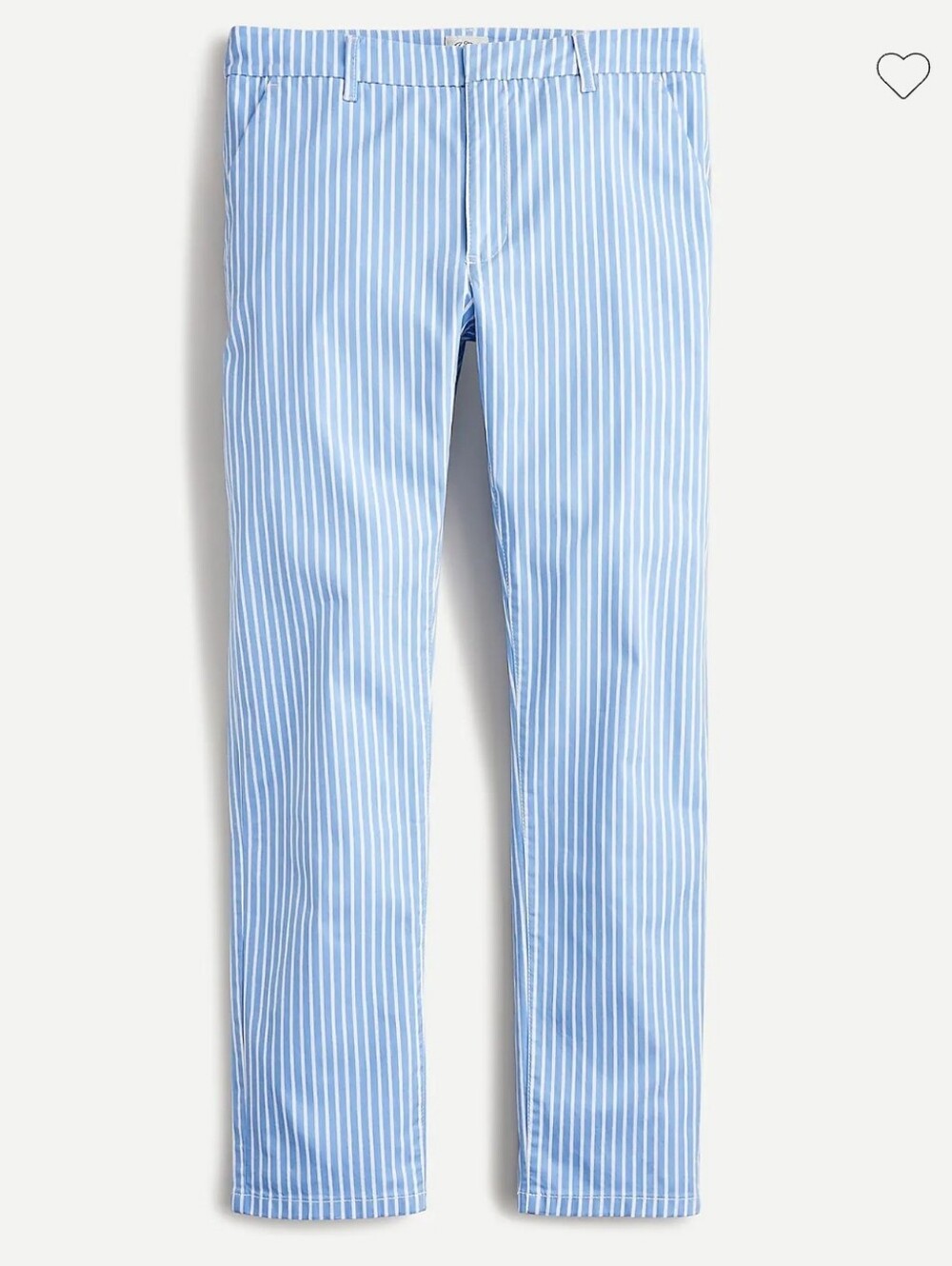 J Crew Slim Chino Pant In Stripe 27P